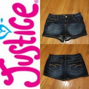Girl's Justice Denim Jean Shorts Size 16R (16 R) 💞
